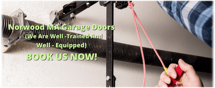Broken Garage Door Spring Norwood MA